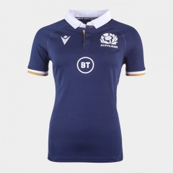 Camisola Escocesa Rugby Mulher Equipamento Primeiro 2020-2021 Manga Curta